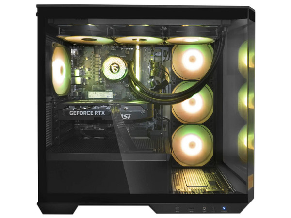 PC de Escritorio Digital Master Gamer & Diseño V1.0,
Procesador AMD Ryzen 5 9600X (hasta 5.4 GHz),
Memoria de 16GB DDR5,
SSD de 1TB,
Video GeForce RTX 5060 Ti,
Sistema de Enfriamiento Liquido,
S.O. No Incluye. Color Negro.