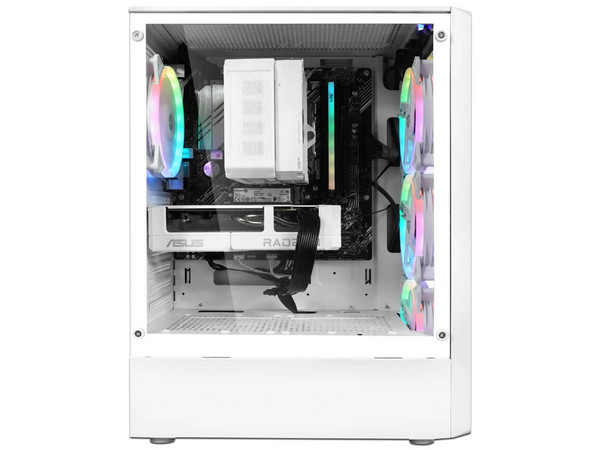 PC Gamer Digital Master GAMER PRO RX9060XT V1.5: 
Procesador AMD Ryzen 7 5700X (hasta 4.6 GHz), 
Memoria de 16GB DDR4, 
SSD de 1TB, 
Video AMD Radeon RX 9060 XT, 
S.O. Windows 11 Home (Versión de Prueba).