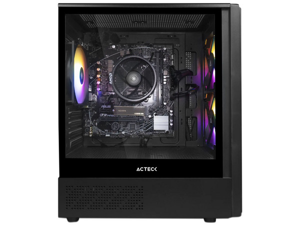 PC de Escritorio Digital Master Gamer Starter V1.3,
Procesador AMD Ryzen 7 8700G (hasta 5.1 GHz),
Memoria de 16GB DDR5,
SSD de 1TB,
Video Radeon 780M,
S.O. No Incluye, Color Negra.