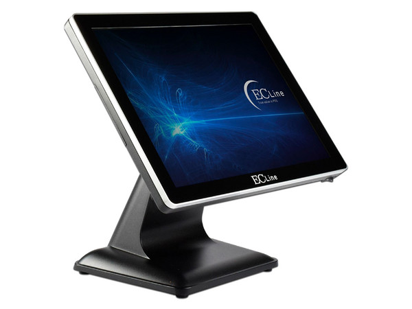 Terminal Punto De Venta Todo En Uno EC Line: 
Procesador Intel Celeron J6412 (Hasta 2,60 Ghz), 
Memoria De 8GB, 
Almacenamiento SSD De 256GB, 
Pantalla Touch De 15