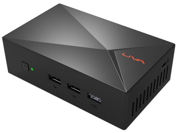 Mini Computadora ECS LIVA X,
Procesador Intel Celeron N2808 (hasta 2.25 GHz),
Memoria 2 GB DDR3L, Almacenamiento Interno 32 GB,
Video Intel HD Graphics,
Red 802.11b/g/n, Bluetooth 4.0,
S.O. Windows 10.