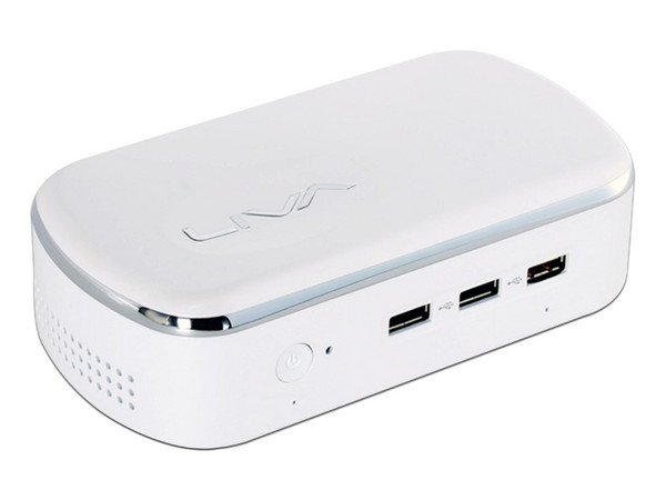 Mini Computadora ECS LIVA,
Procesador Intel Celeron N2806 (1.92 GHz),
Memoria 4 GB DDR3L, Almacenamiento Interno 64 GB,
Video Intel HD Graphics,
Red 802.11a/b/g/n, Bluetooth 4.0,
Sistema Operativo compatible Windows 8.1 y 10 (No Incluido).