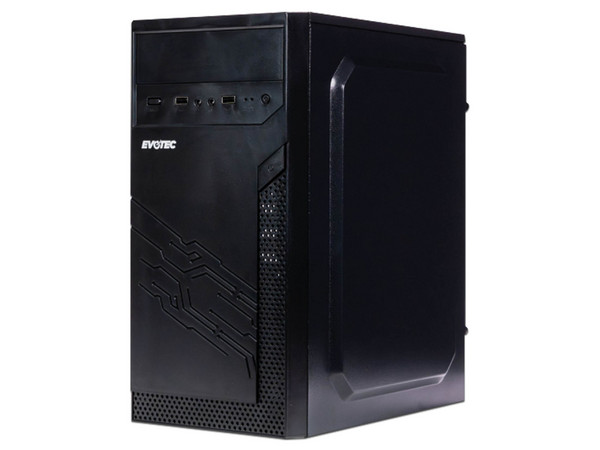 PC de Escritorio Evotec Vertec i312,
Procesador Intel Core i3 12100 (hasta 4.3 Ghz),
Memoria de 8GB DDR4,
SSD de 240GB,
Video UHD Graphics 730,
S.O. Windows 11 Pro (Versión de prueba), Color Negra.