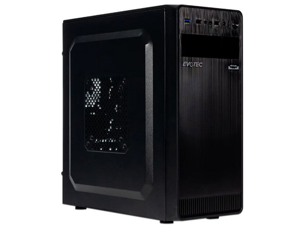 PC de Escritorio Evotec Vertec Plus,
Procesador Intel Core i3 12100 (hasta 4.3 Ghz),
Memoria de 8GB DDR4,
SSD de 480GB,
Video UHD Graphics 730,
Incluye Mouse y Teclado,
S.O. Windows 11 Pro (Versión de prueba), Color Negra.