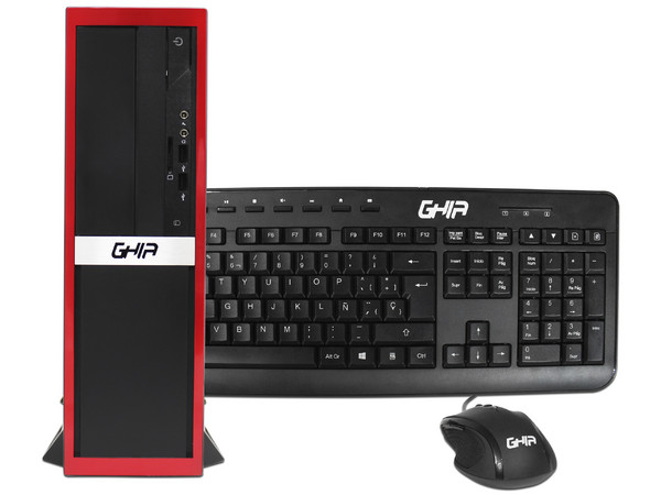 Desktop GHIA Compagno Slim,
Procesador Intel Celeron G 3920 (2.90 GHz),
Memoria de 4GB DDR4,
Disco Duro de 2TB,
SSD de 60GB,
Video HD Graphics 510,
S.O. Windows 10 Pro (64 Bits)