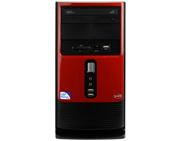 Computadora GHIA 1263,
Procesador Intel Pentium Dual Core E5700 (3.0 GHz),
Memoria de 2GB DDR3, Disco Duro de 500GB, 
DVD±R/RW, Red, 
Windows 7 Starter,
Monitor LED de 15.6