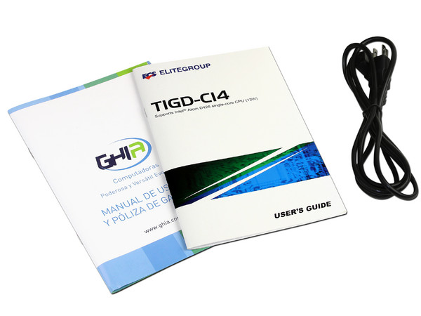 Computadora GHIA 1055,
Procesador Intel Atom D425 (1.8 GHz),
Memoria de 1GB DDR3,
D.D. de 160GB, DVD±R/RW,
Red, Windows 7 Starter,
Monitor 15.6