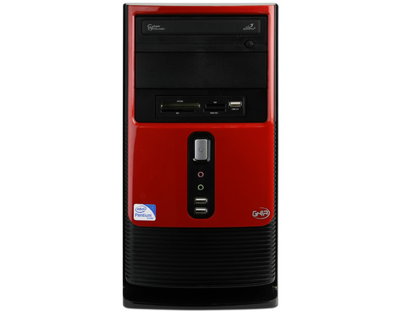 Computadora GHIA-1263,
Procesador Intel Pentium Dual Core E5700 (3.0GHz),
Memoria de 2GB DDR3, D.D. de 500GB,
Video Intel GMA X4500, DVD±R/RW, Red,
Windows 7 Starter,
Monitor 18.5