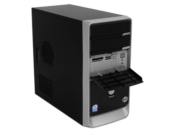 Computadora GHIA BASIC CELERON,
Procesador Intel Celeron 430 (1.8Ghz),
Memoria de 1GB DDR2 667MHz,
D.D. de 80GB, SuperMulti DVD±R/RW,
Red, Windows Vista Starter,
No Incluye Monitor.