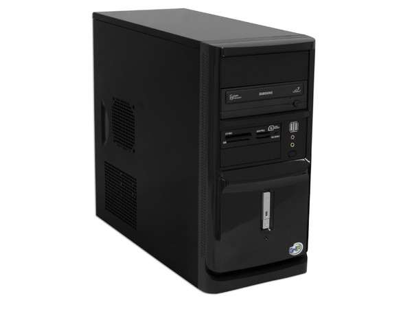 Computadora GHIA BASIC ATOM,
Procesador Intel Atom 230 (1.6Ghz),
Memoria de 1GB DDR2 667MHz,
D.D. de 160GB, SuperMulti DVD±R/RW,
Red, Windows Vista Starter,
No Incluye Monitor.