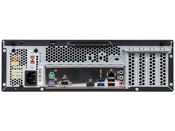 Desktop GHIA Compagno Slim,
Procesador Intel Celeron J3060 (hasta 2.48 GHz),
Memoria de 8GB DDR3,
Disco Duro de 1TB,
Video HD Graphics 400,
S.O. No Incluye