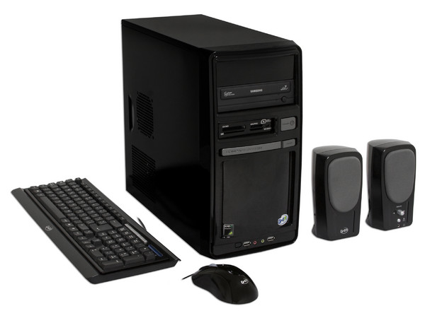 Computadora GHIA AMD SEMPRON,
Procesador AMD Sempron LE-1250, (2.2Ghz),
Memoria de 2GB DDR2 667MHz,
D.D. de 160GB, DVD±R/RW,
Red, Windows Vista Home Basic,
No Incluye Monitor.