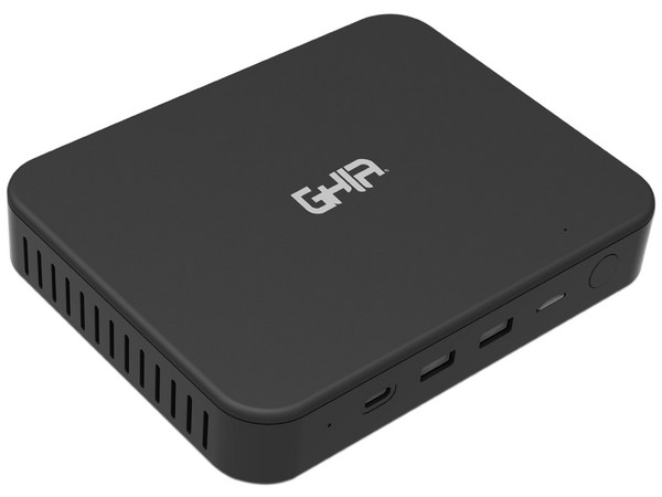 Mini PC de Escritorio GHIA 2796,
Procesador Intel Celeron N3350 (hasta 2.40 GHz),
Memoria de 4GB DDR3L,
Almacenamiento de 64GB,
Video HD Graphics 500,
S.O. Windows 10 Pro (64 Bits)
