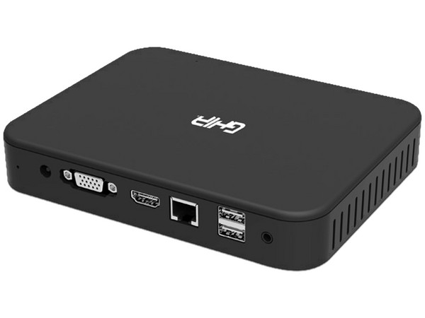 Mini PC de Escritorio GHIA 2796,
Procesador Intel Celeron N3350 (hasta 2.40 GHz),
Memoria de 4GB DDR3L,
Almacenamiento de 64GB,
Video HD Graphics 500,
S.O. Windows 10 Pro (64 Bits)