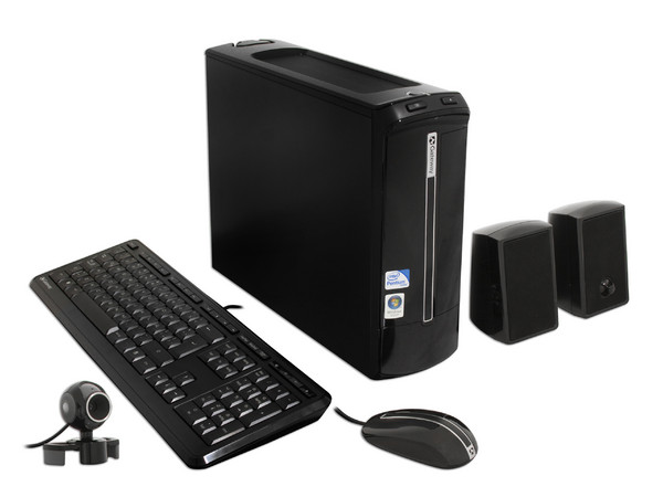 Mini Computadora Gateway SX2800-05m,
Procesador Intel Pentium Dual Core E5300 (2.6GHz),
Memoria 4 GB 1066 DDR3 ,
D.D. de  1TB  SATA, Super Multi DVD±R/RW,
Red,  HDMI , Windows Vista