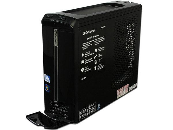 Mini Computadora Gateway SX2802-01m, ,
Procesador Intel Pentium E5300 (2.60 GHz),
Memoria 4 GB DDR2 ,
D.D. de  1TB  SATA, DVD±R/RW,
Red,  HDMI , Windows 7 Home Premium 64 Bits