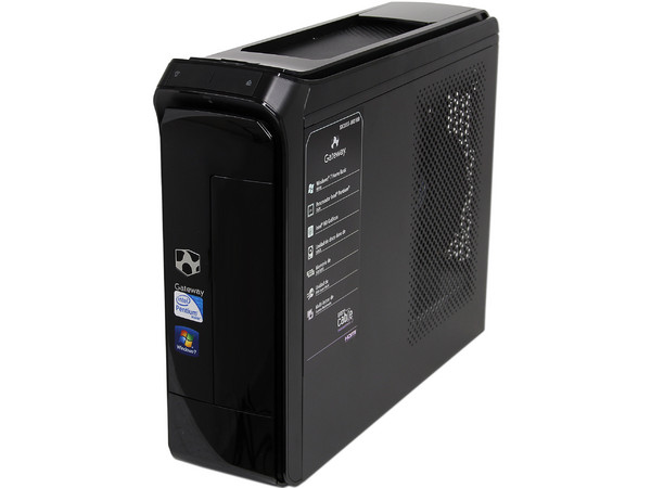 Mini Computadora Gateway SX2855-MO10B,
Procesador Intel Pentium-G630 (2.70 GHz),
Memoria 3GB DDR3, Disco Duro de 500GB,
SuperMulti DVD±R/RW DL, Red Gigabit, Video Intel HD Graphics, 
Windows 7 Home Basic (64 bits) ,
Monitor LED Widescreen de 21.5