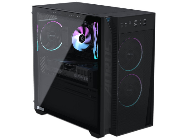 PC de Escritorio Gigabyte Aorus Prime  3 AP3A5N6-5104,
Procesador AMD Ryzen 5 9500F (hasta 5.0 GHz),
Memoria de 16GB DDR5,
SSD de 1TB,
Video GeForce RTX 5060,
S.O. Windows 11 Home. Color Negra.