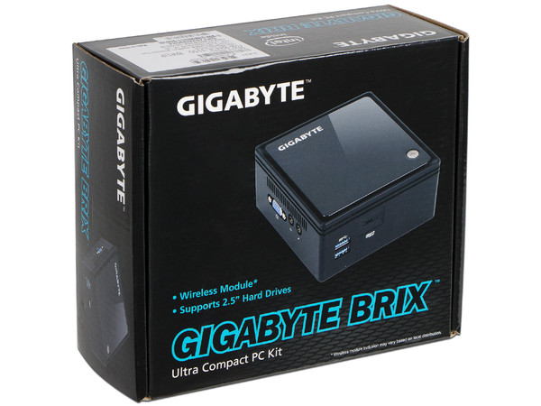 Mini Computadora Gigabyte BRIX GB-BACE-3150,
Procesador Intel Celeron N3150 (hasta 2.08 GHz),
Soporta hasta 8 GB SO-DIMM DDR3L, Soporta D.D. de 2.5
