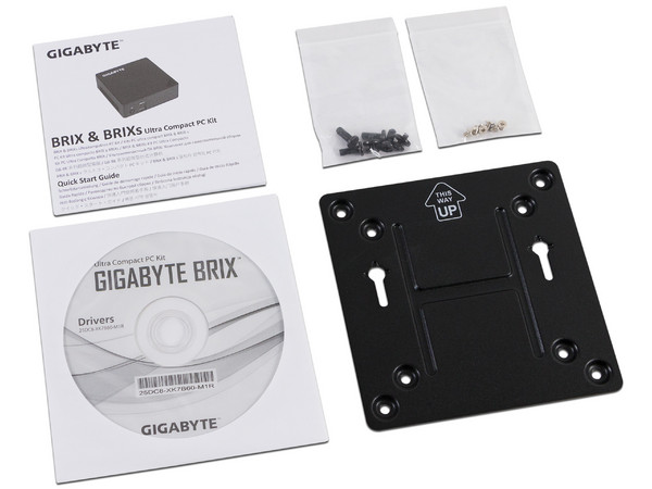 Mini Computadora Gigabyte PC BRIX: 
Procesador Intel Core i3-7100U (2.40 GHz), 
Soporta RAM de hasta 32GB DDR4, 
Puerto de Almacenamiento para 2.5” HDD/SSD, 7.0/9.5 mm,
Red 802.11b/g/n, 
Compatible Windows 7 hasta Windows 10 (64 bits), 
No incluye 