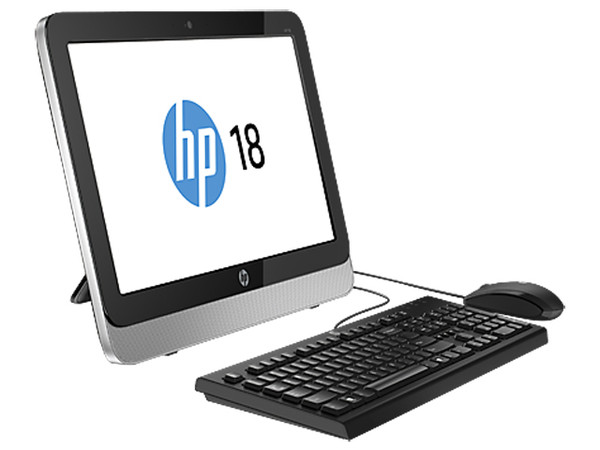 Computadora HP 18-5202la All-in-One,
Procesador AMD E1-6010 (1.35 GHz),
Memoria 4 GB DDR3L, D.D. de 500 GB,
DVD±R/RW DL, Video RADEON R2,
Windows 8.1 (64 Bits),
Pantalla LED de 18.5