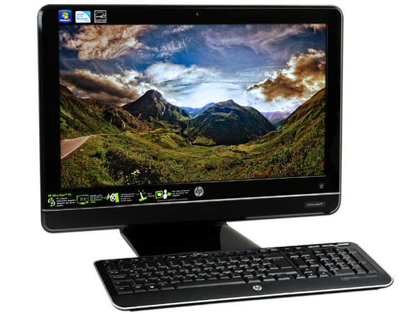 Computadora HP All-in-One 200-5220la,
Procesador Intel Pentium D.C. E5500 (2.8 GHz),
Memoria 2GB DDR3, D.D. de 750GB SATA II,
Webcam, Red 10/100/1000,802.11b/g/n,
Windows 7 Home Basic (64Bits),
Pantalla LCD Wide de 21.5