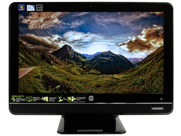 Computadora HP All-in-One 200-5220la,
Procesador Intel Pentium D.C. E5500 (2.8 GHz),
Memoria 2GB DDR3, D.D. de 750GB SATA II,
Webcam, Red 10/100/1000,802.11b/g/n,
Windows 7 Home Basic (64Bits),
Pantalla LCD Wide de 21.5
