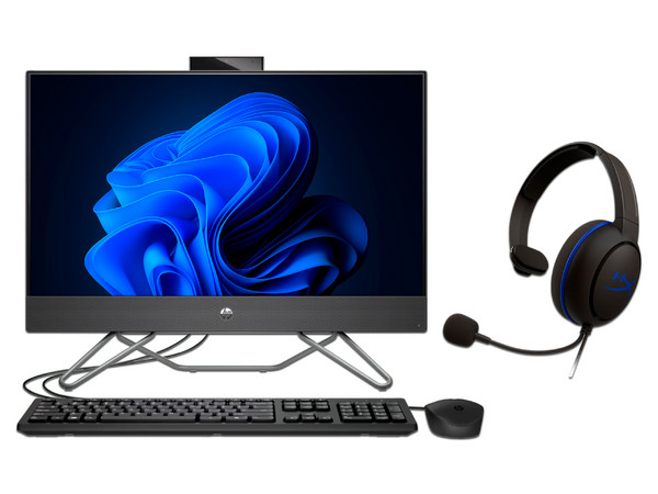 PC All in One HP 205 G8,
Procesador AMD Ryzen 7 5700U (hasta 4.3 GHz),
Memoria de 8GB DDR4,
Disco Duro de 1TB,
Pantalla de 23.8