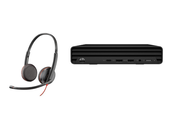 Mini PC de Escritorio HP 260 G4:
Procesador Intel Core i3 10110U (Hasta 4.10 GHz),
Memoria de 8GB DDR4,
SSD de 256GB,
Video UHD Graphics,
S.O. Windows 10 Pro (64 Bits),
Incluye Auriculares Blackwire 3320.