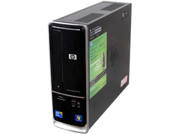 Mini Computadora HP Pavilion Slimline PC S5723LA,
Procesador Intel Core i3-550 (3.2GHz),
Memoria 2GB DDR3, D.D. de 500GB,
DVD SuperMulti DL LightScribe, Red,
Windows 7 Home Basic (64Bits),
Monitor LED Widescreen de 20