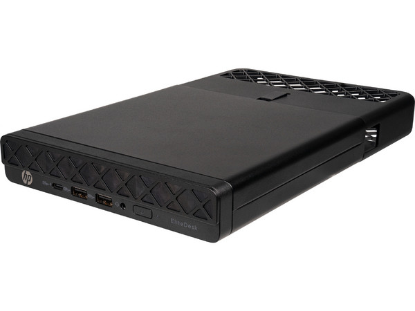 PC de Escritorio HP EliteDesk 8 Mini G1a,
Procesador AMD Ryzen 5 220 (hasta 4.9 GHz),
Memoria de 8GB DDR5,
SSD de 512GB,
Video Radeon 740M,
S.O. Windows 11 Pro. Color Negro.
