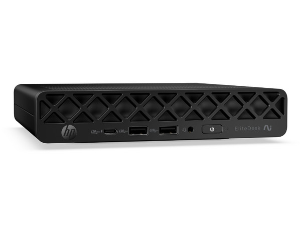 PC de Escritorio HP EliteDesk 8 G2i AI,
Procesador Intel Core Ultra 7 356H (hasta 4.7 GHz),
Memoria de 16GB DDR5,
SSD de 512GB,
Video Intel Graphics,
S.O. Windows 11 Pro. Color Negro
