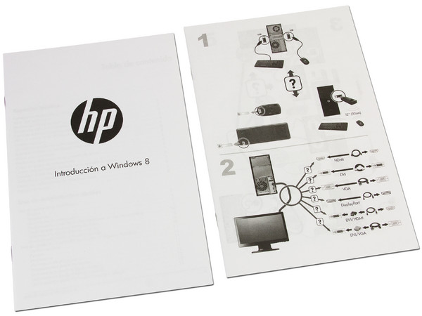 Computadora HP Pavilion P6-2302la,
Procesador Intel Core i3-2120 (3.3 GHz),
Memoria de 4GB DDR3, D.D. de 1 TB,
DVD±R/RW DL, Video Intel HD Graphics 2000,
Windows 8 (64 Bits),
No Incluye Monitor.