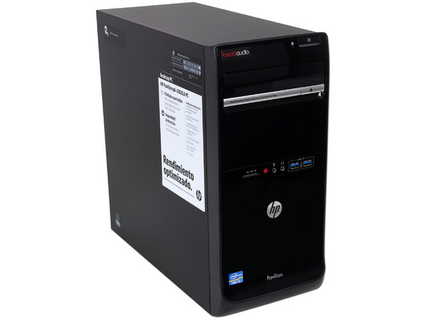 Computadora HP Pavilion P6-2302la,
Procesador Intel Core i3-2120 (3.3 GHz),
Memoria de 4GB DDR3, D.D. de 1 TB,
DVD±R/RW DL, Video Intel HD Graphics 2000,
Windows 8 (64 Bits),
No Incluye Monitor.