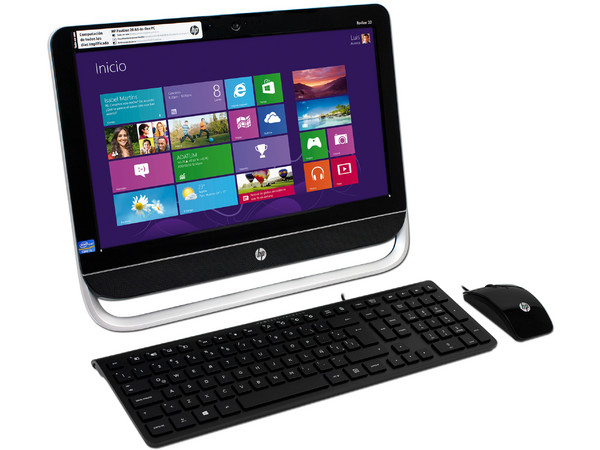 Computadora All-in-One HP Pavilion 20-b252la,
Procesador Intel Core i3-3220 (3.3 GHz) 3era Generación,
Memoria 4 GB DDR3, D.D. de 1 TB,
DVD±R/RW DL, Video Intel HD Graphics 2500,
Windows 8 (64 bits),
Pantalla LED HD de 20