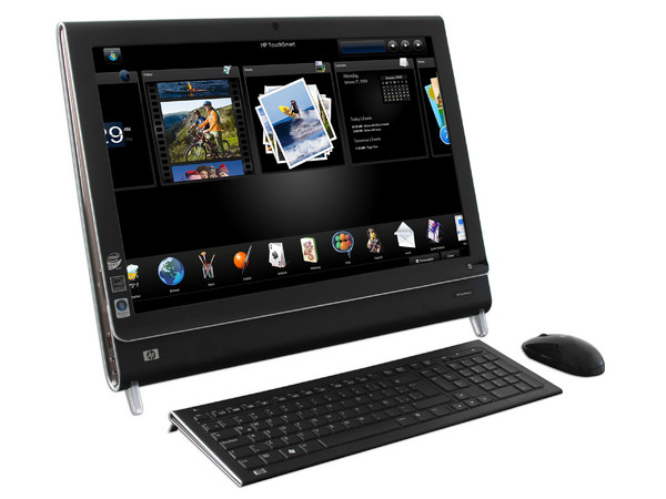 Computadora HP TouchSmart PC IQ510la,
Procesador Intel Core 2 Duo T5850 (2.16 Ghz),
Memoria 4GB PC2-5300 DDR2,
D.D. de 500GB SATA, SuperMulti DVD±R/RW,
Monitor HD Sensible al Tacto de 22