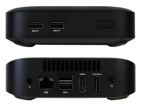 Mini PC HP Chromebox,
Procesador Intel Core i7-4600U (2.1 GHz),
Memoria 4 GB DDR3,  SSD MLC M.2 de 16 GB,
Video Intel HD Graphics 4400,
Chrome OS,
No Incluye Monitor.