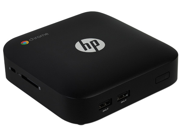 Mini PC HP Chromebox,
Procesador Intel Core i7-4600U (2.1 GHz),
Memoria 4 GB DDR3,  SSD MLC M.2 de 16 GB,
Video Intel HD Graphics 4400,
Chrome OS,
No Incluye Monitor.