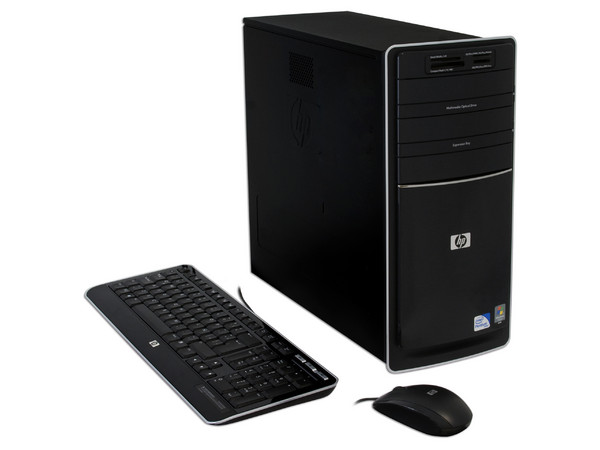 Computadora HP Pavilion p6100la,
Procesador Intel Pentium DC E5200 (2.5 GHz),
Memoria 3 GB DDR2, D.D. 500GB SATA II,
Super Multi DVD±R/RW, Red, Módem 56K,
Windows Vista Home Basic