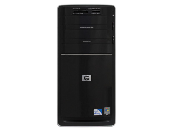 Computadora HP Pavilion p6100la,
Procesador Intel Pentium DC E5200 (2.5 GHz),
Memoria 3 GB DDR2, D.D. 500GB SATA II,
Super Multi DVD±R/RW, Red, Módem 56K,
Windows Vista Home Basic