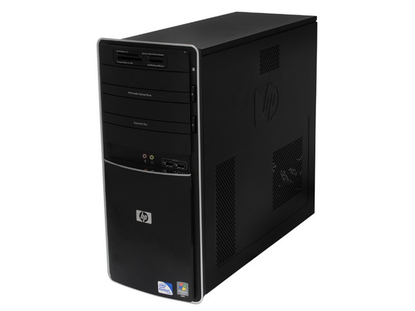 Computadora HP Pavilion p6100la,
Procesador Intel Pentium DC E5200 (2.5 GHz),
Memoria 3 GB DDR2, D.D. 500GB SATA II,
Super Multi DVD±R/RW, Red, Módem 56K,
Windows Vista Home Basic
