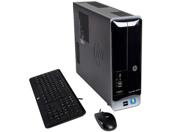 Mini Computadora HP Slimline S5-1010la,
Procesador AMD Athlon II X3 450 (3.2GHz),
Memoria 4GB DDR3, D.D. de 1TB,
DVD±R/RW LightScribe, Red, Wi-Fi,
Video Nvidia GF 6150 SE,
Windows 7 Home Basic (64 Bits),
No Incluye Monitor