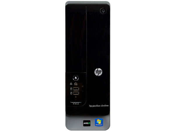 Mini Computadora HP Slimline S5-1010la,
Procesador AMD Athlon II X3 450 (3.2GHz),
Memoria 4GB DDR3, D.D. de 1TB,
DVD±R/RW LightScribe, Red, Wi-Fi,
Video Nvidia GF 6150 SE,
Windows 7 Home Basic (64 Bits),
No Incluye Monitor