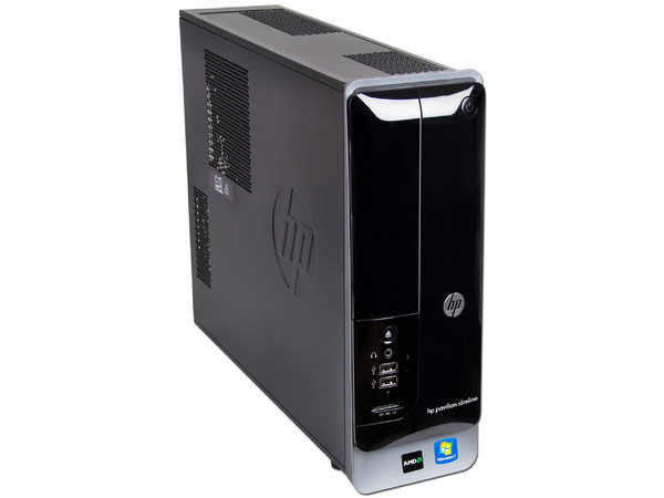 Mini Computadora HP Slimline S5-1010la,
Procesador AMD Athlon II X3 450 (3.2GHz),
Memoria 4GB DDR3, D.D. de 1TB,
DVD±R/RW LightScribe, Red, Wi-Fi,
Video Nvidia GF 6150 SE,
Windows 7 Home Basic (64 Bits),
No Incluye Monitor