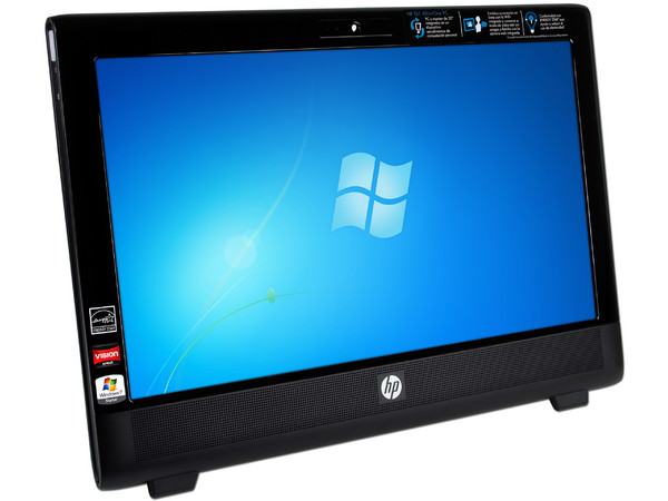 Computadora HP All-in-One G1-2112LA (QN682AA),
Procesador AMD X2 E-350 (1.6 GHz),
Memoria 2GB DDR3, Disco Duro de 500GB,
Video Radeon HD 6310, Red 802.11b/g/n,
Windows 7 Starter (32 Bits),
Pantalla LCD HD Widescreen de 20