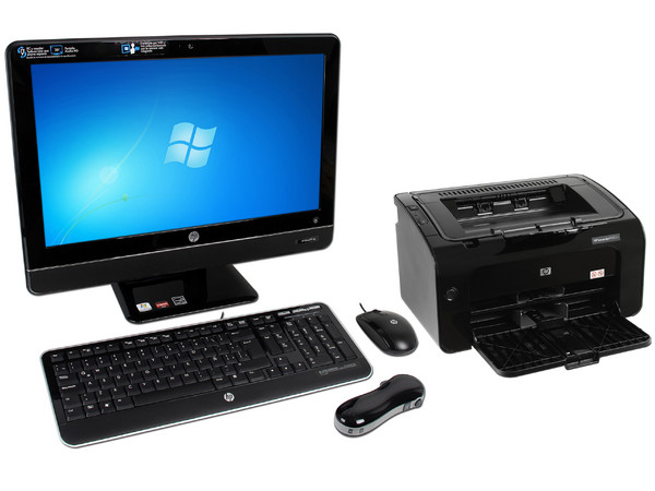 Computadora HP All in One Omni 100-5206la con Impresora Láser  P1102w,
Procesador AMD Athlon II X2 260u (1.8 GHz),
Memoria 2GB DDR3, D.D. 500GB,
Video Radeon HD4270, DVD SuperMulti, Red,
Windows 7 Starter (32 Bits),
Monitor LCD HD Wide de 20