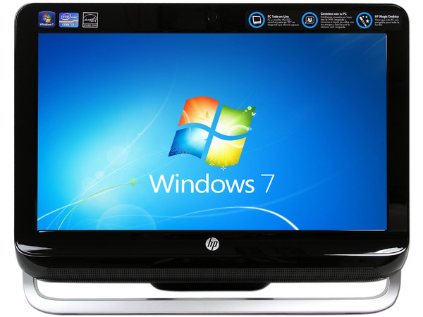 Computadora HP All in One Omni 120-1026la (QS275AA),
Procesador Intel Core i3-2100 (3.1 GHz),
Memoria 4GB DDR3, D.D. de 1TB,
Video Intel HD Graphics 2000, DVD SuperMulti, Red 802.11b/g/n,
Windows 7 Home Basic (64 bits),
Monitor LED HD WS. de 20