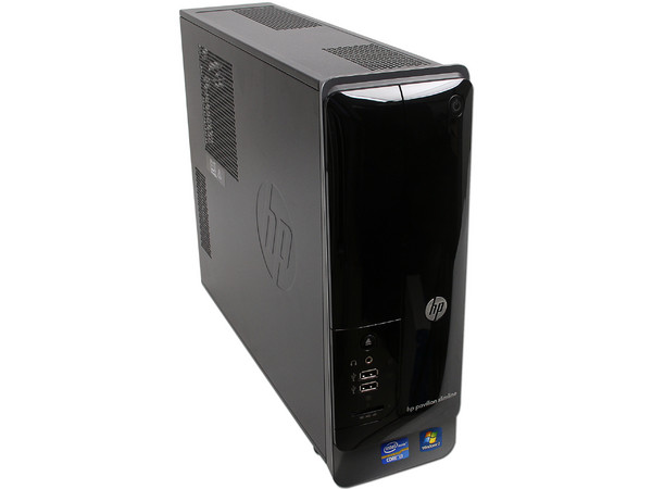 Mini Computadora HP Slimline S5-1125la (QS306AA),
Procesador Intel Core i3-2100 (3.1GHz),
Memoria 4GB DDR3, D.D. de 1TB,
DVD-SuperMulti , Red 802.11b/g/n, Video Intel HD Graphics 2000,
Windows 7 Home Basic (64 Bits),
No Incluye Monitor