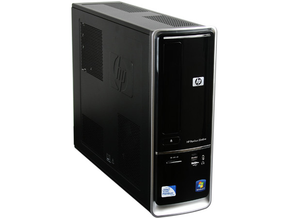 Mini Computadora HP Pavilion Slimline S5310La,
Procesador Intel Pentium DualCore E5300 (2.60GHz),
Memoria 3 GB DDR3 ,
D.D. de 500GB SATA, DVD±R/RW,
Red, Windows 7 Home Basic 64Bits