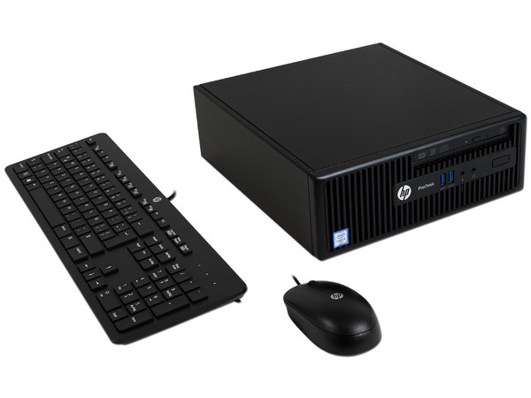 Desktop HP Pro Desk 400 SFF,
Procesador Intel Core i3 6100 (3.7 GHz),
Memoria de 4GB DDR4,
Disco Duro de 1TB,
Video Intel HD Graphics 530,
Unidad Óptica DVD±R/RW,
S.O. Windows 10 Pro/Windows 7 Pro
